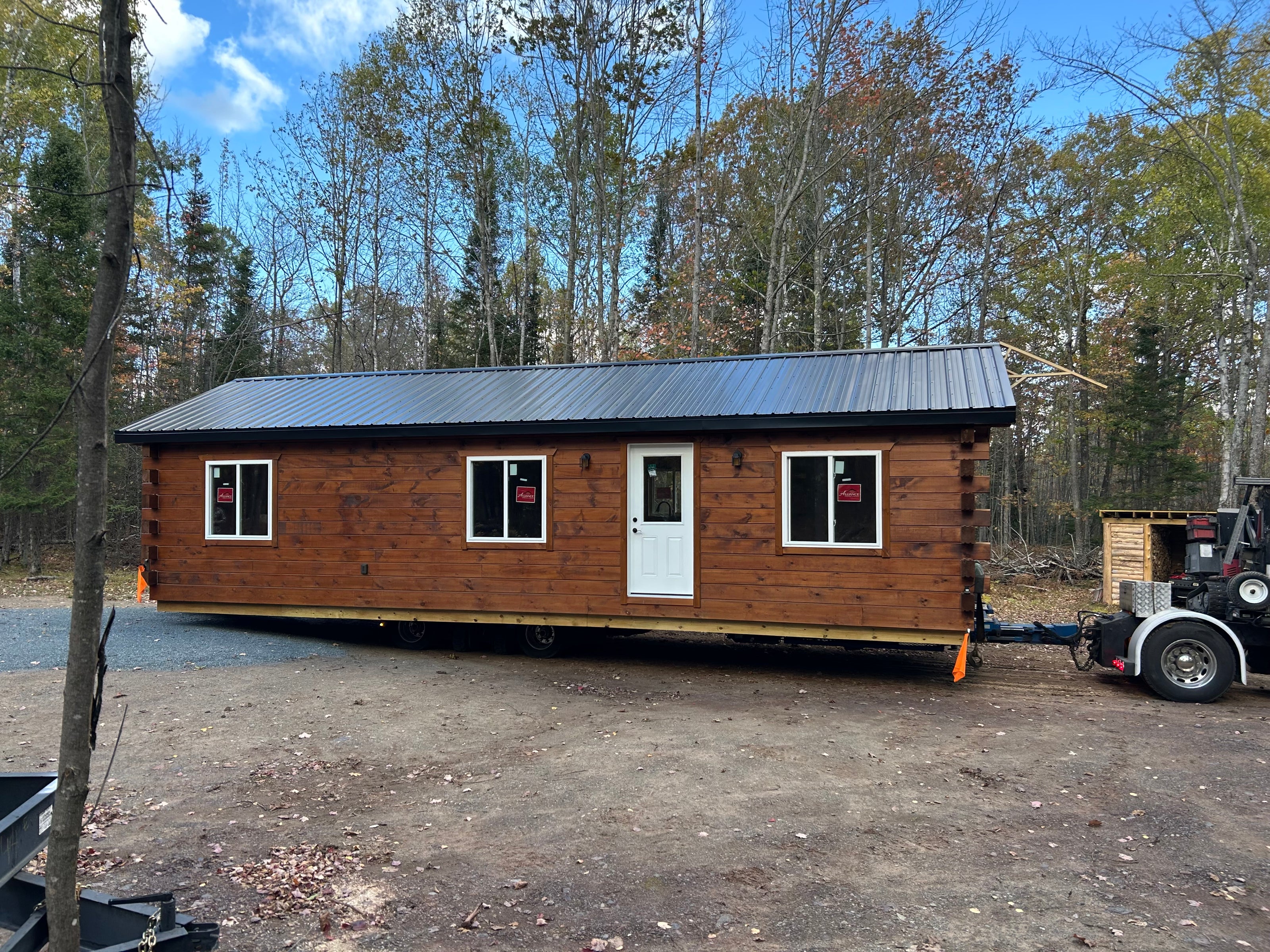 16x40 Single Piece log cabin